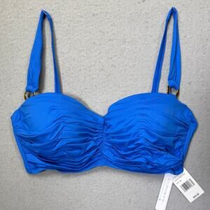 Bleu by Rod Beattie Kore Underwire shirred bikini top azur park 36D $59